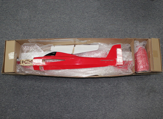 RISCO / DENT - HobbyKing Invictus EF-1 Pylon Racer Balsa 1.288 milímetros - Vermelho (ARF)