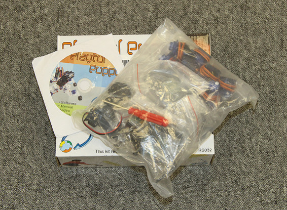 RISCO / DENT - brincalhão do filhote de cachorro robótico Kit com placa de controle ATmega8 e Sensor IR