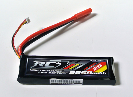 RISCO / DENT - RC 2650mAh 2S 40C Lipo Pack (UK Warehouse)
