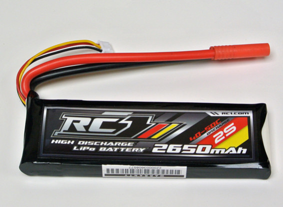 RISCO / DENT - RC 3000mAh 2S 40C Lipo Pack (UK Warehouse)