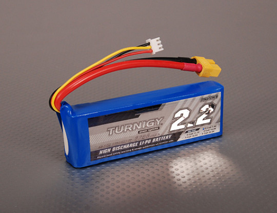 Turnigy 2200mAh 2S 40C Lipo pacote