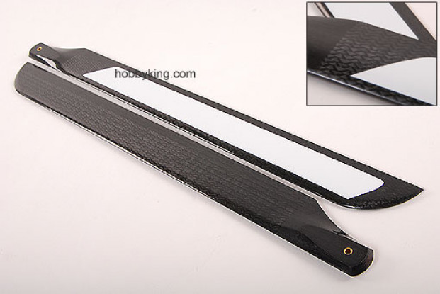 500 milímetros de fibra de carbono TIG-Z Weave principal Blades