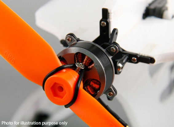Micro 3D eixo simples Thrust Vectoring Motor Mount Kit Inc. 2204 Brushless Outrunner