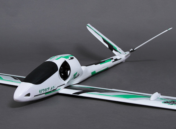 Durafly ™ Zephyr V-70 EDF V-Tail Glider w / 70 milímetros EDF / Motor 1533 milímetros (ARF)