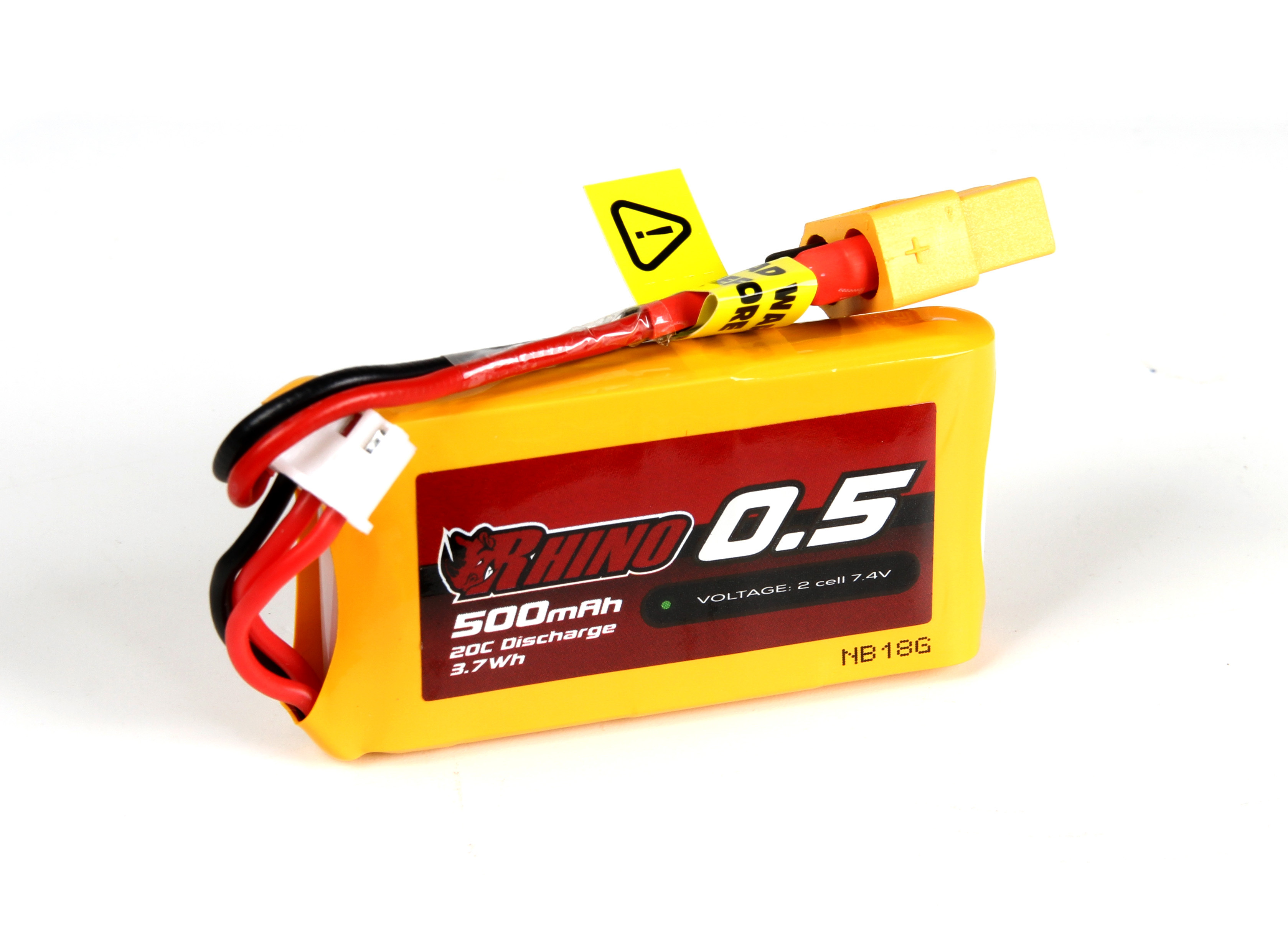 Rhino 500mAh 2S 20C Lipo Battery Pack w/XT60 HobbyKing
