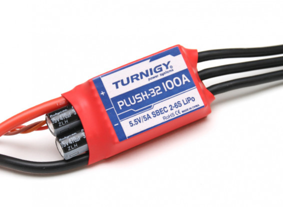 Turnigy Plush-32 6A 12A 30A 60A Brushless ESC with uBEC and Rev1.1.0 Firmware