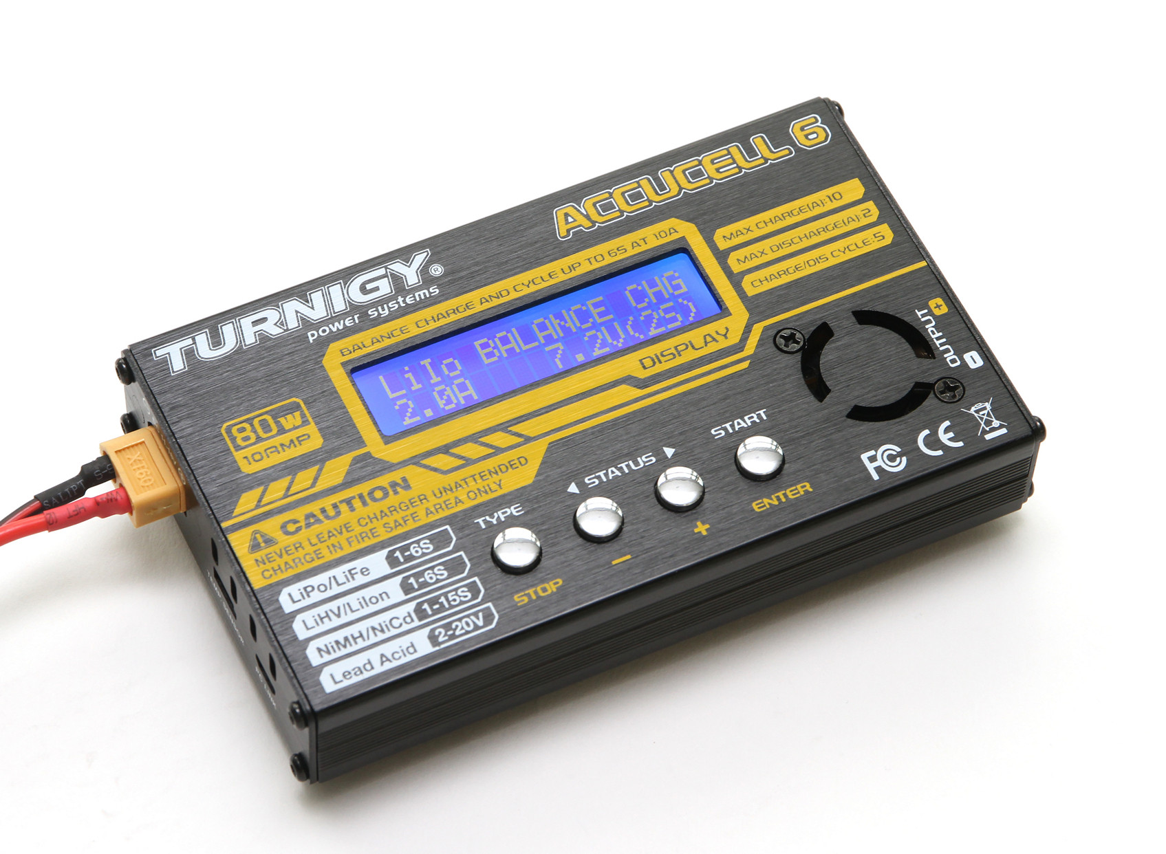 最適な材料 Turnigy Accucell (Suitable Balancer/Charger 1~6S 10A 80W 6 バッテリー、充電器