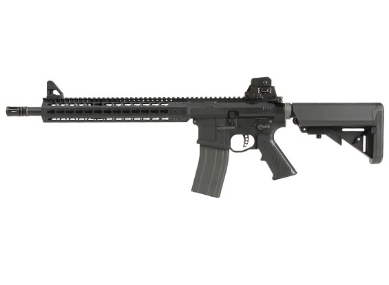 PTS mega Braços MKM-AR15 GBB Rifle (Black)
