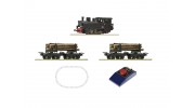 Roco HOe Analogue Starter Train Set with Steam Locomotive and Timber Wagons
