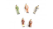 1/87th HO Scale Assorted Citizen Miniature Figures 5pcs