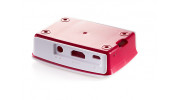 Raspberry Pi Case (Red and White) - side