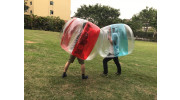 Large PVC Inflatable Body Bubble Bumper Ball (Clear/Blue) 4