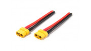 XT90 Female Connector w/100mm Red/Black Wire (2pcs)