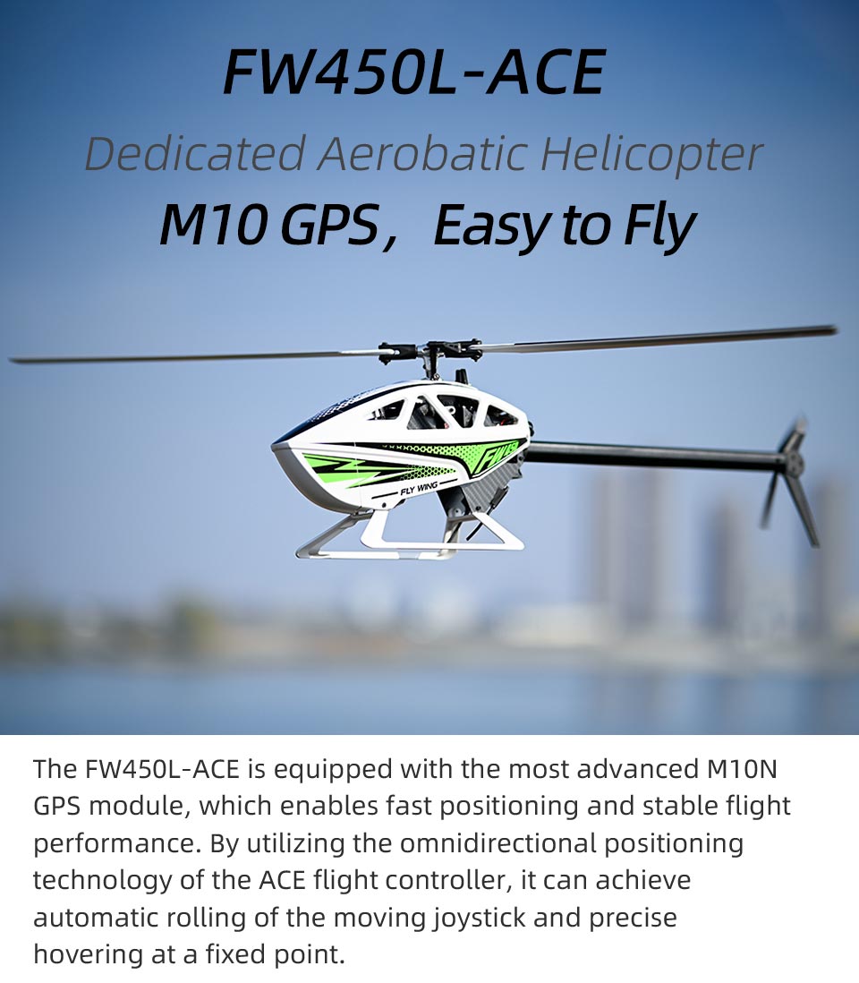 FLYWING (RTF) FW450L V3 6ch RC Smart Helicopter w/H1 GPS