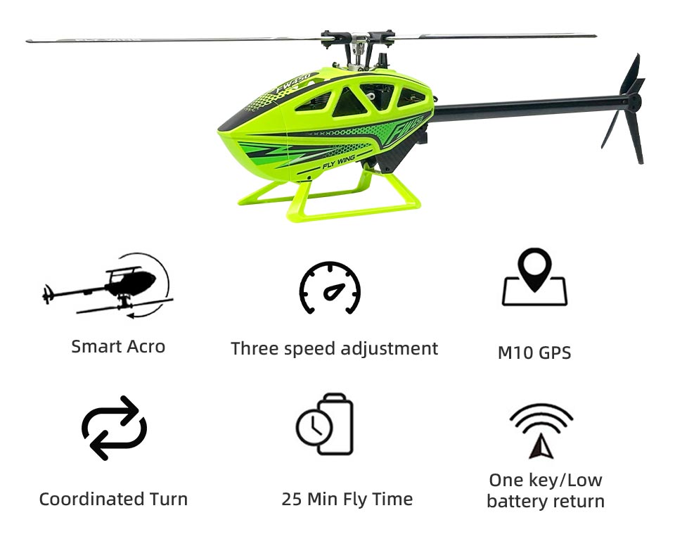 FLYWING (RTF) FW450L V3 6ch RC Smart Helicopter w/H1 GPS