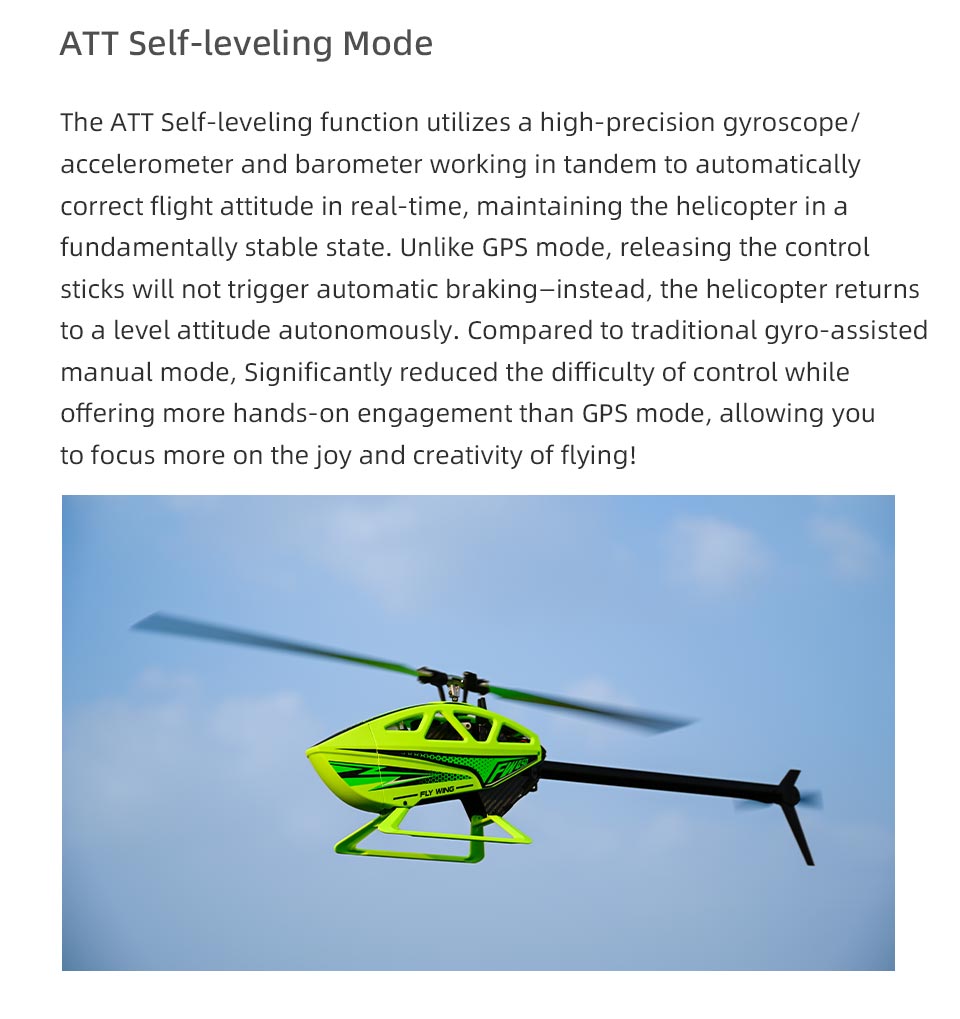 FLY Wing Bell-206 RC Helicopter Original Tail Main Blade Motor Servo ESC Akkus e