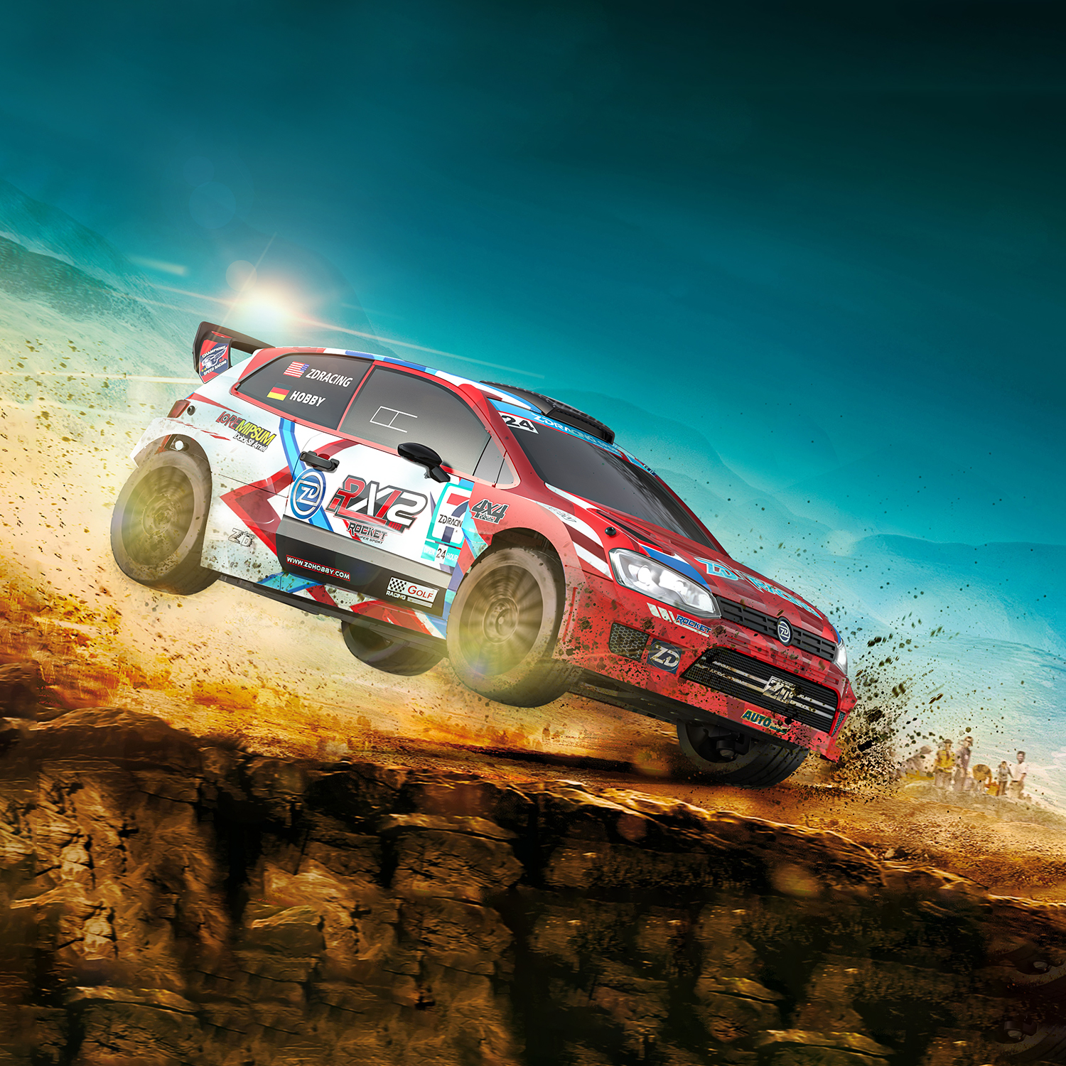 ZD Racing RX-12 1/12 Scale RC Rally 4WD Brushless ARR , Blue