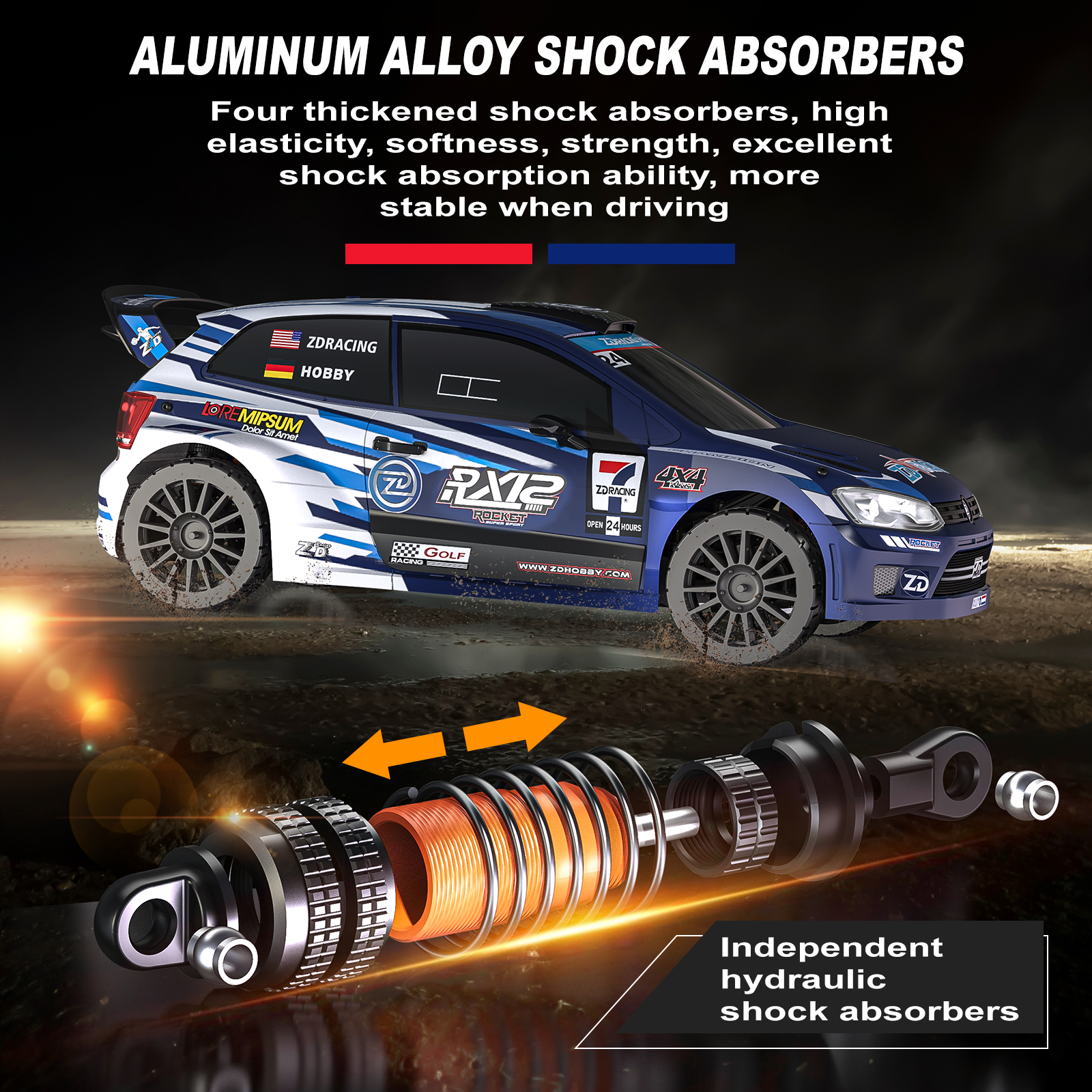 ZD Racing RX-12 Rally Car - Motor Assembly