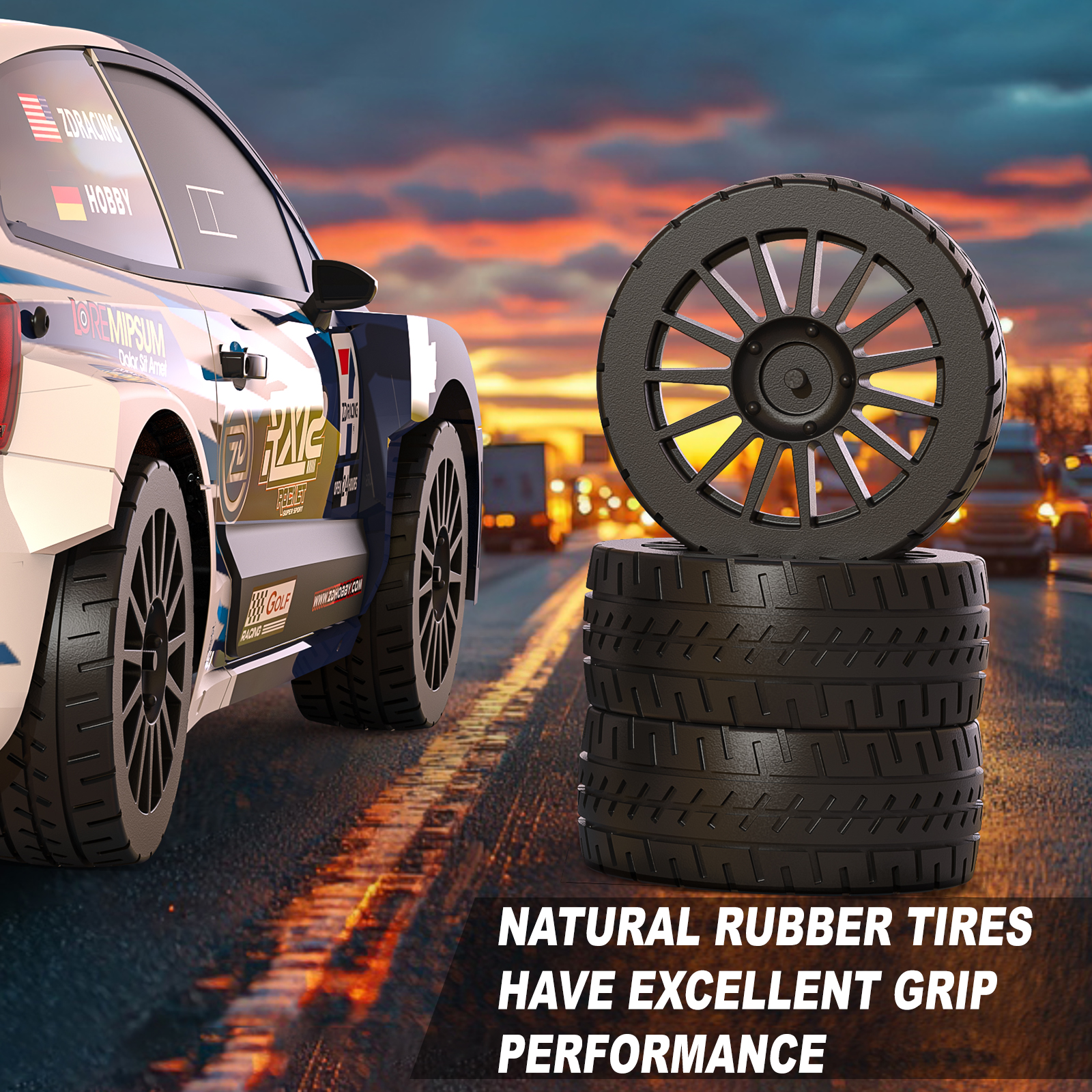 ZD Racing RX-12 Rally Car - Wheel Design