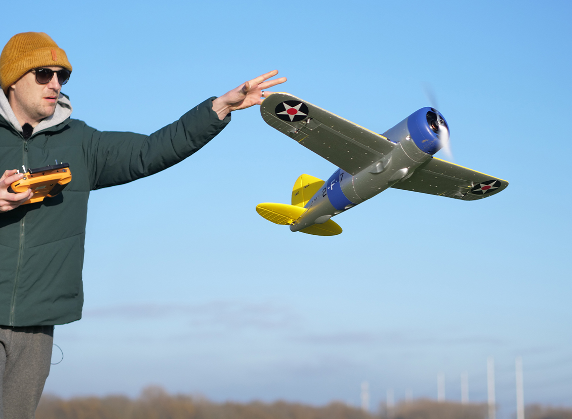 Durafly Brewster F2A Buffalo V2 920mm (36”) PNF, USS Lexington