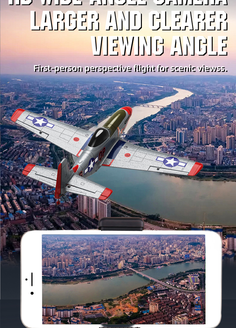 MO-FLY P-51D (RTF) 10CH EPP 685mm Fun Flyer for Beginner (27