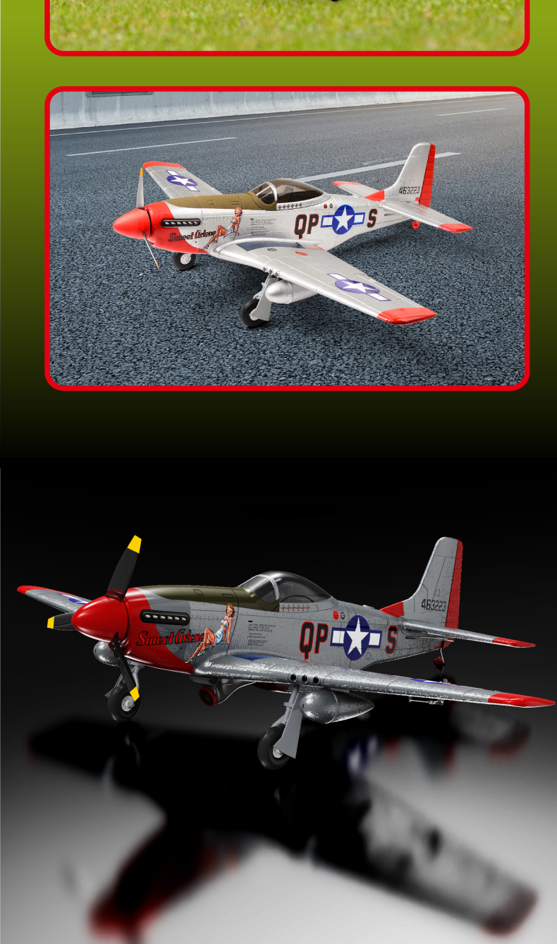 MO-FLY P-51D (RTF) 10CH EPP 685mm Fun Flyer for Beginner (27