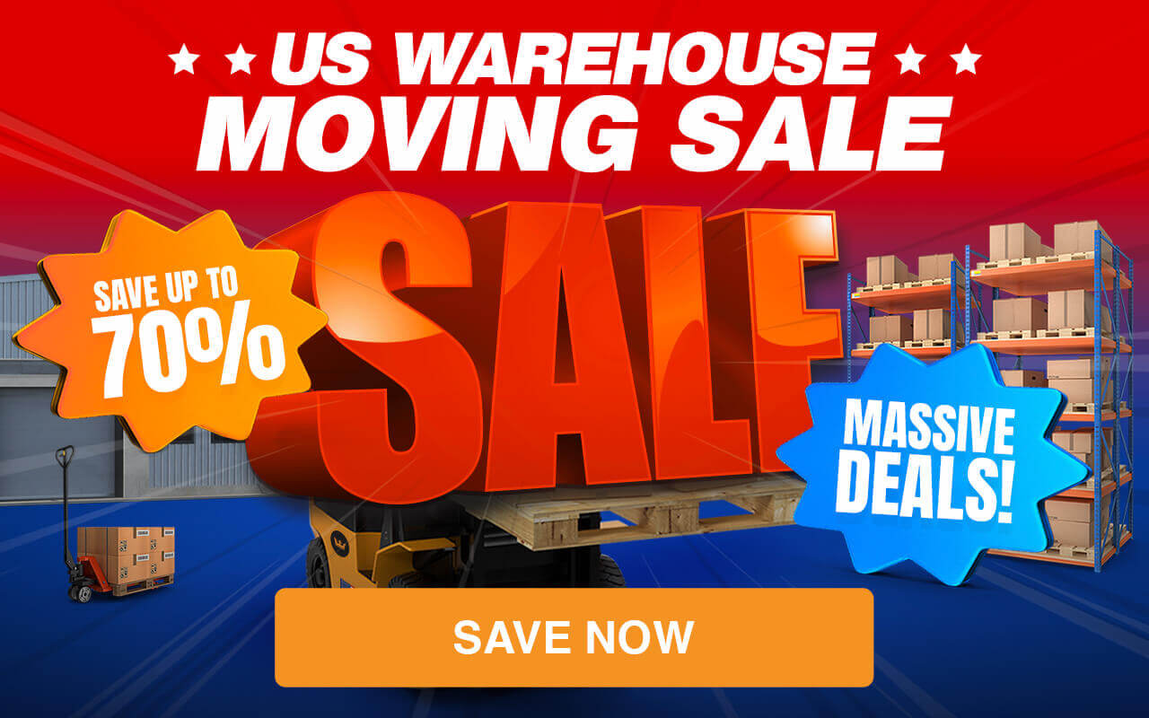 US Warehouse Moving Sale