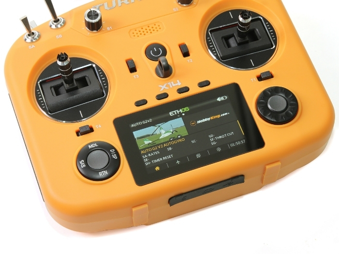 FrSky Twin X14/X14S RC Transmitter (Green) - Dual Active 2.4G System For Drones & Model Aircraft