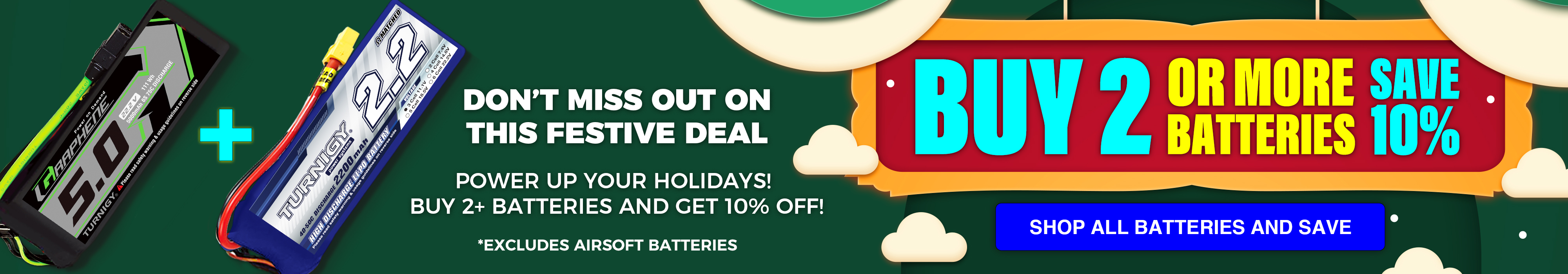 Buy Two Batteries and Get 10% Off Sale 2024