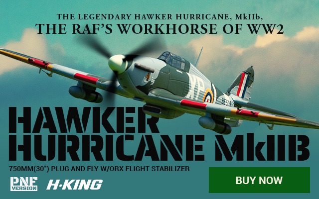H-King Hawker Hurricane Mk IIB 750mm