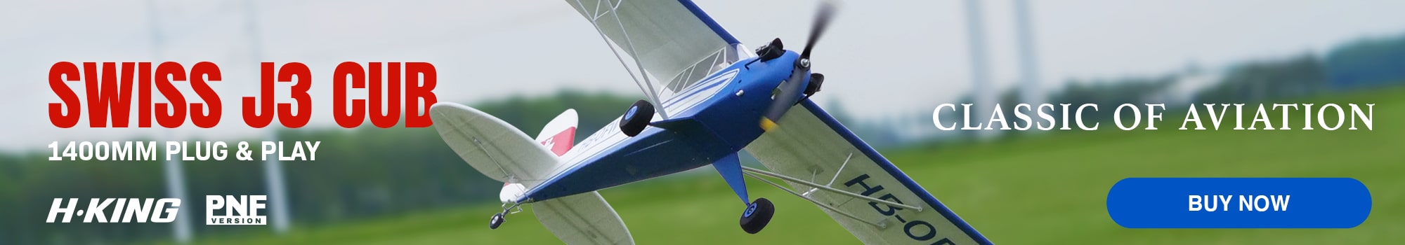 H-King Swiss J3 Cub Classic of Aviation - Buy Now!