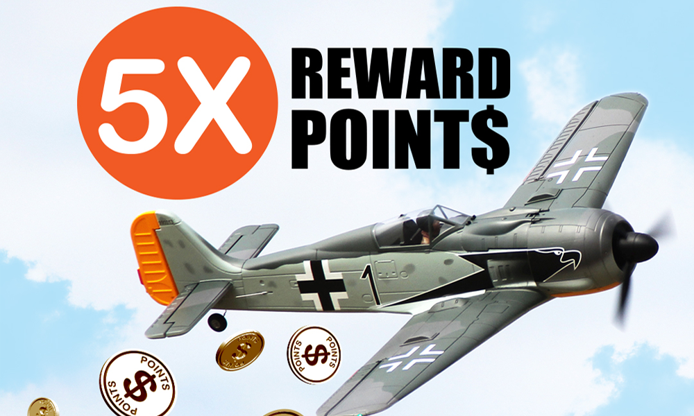 Earn 5 Times More Reward Points this March