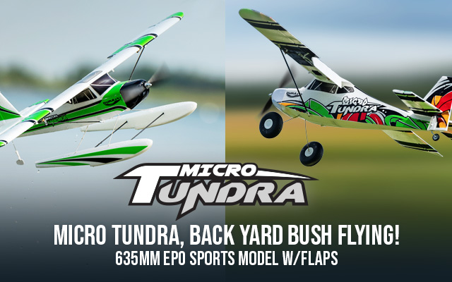 Green/Silver Sports Model w/Flaps 1300mm HobbyKing New Durafly Tundra PNF 51