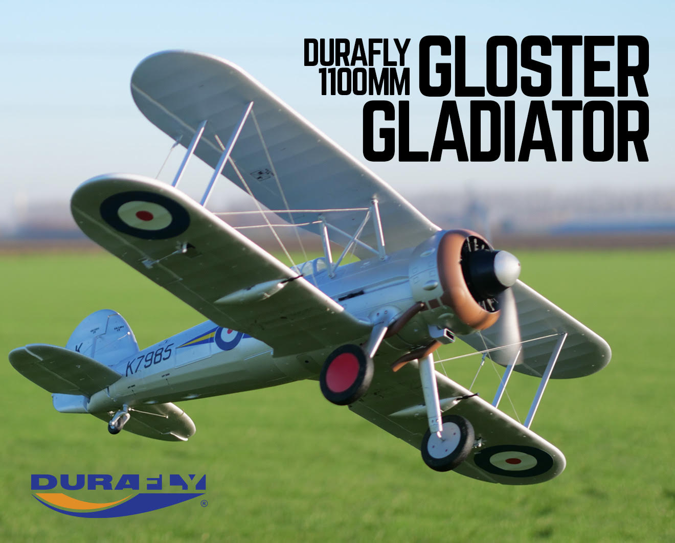 The Durafly Gladiator: Unique to the market. The world's 1st and only EPO Gloster Gladiator.