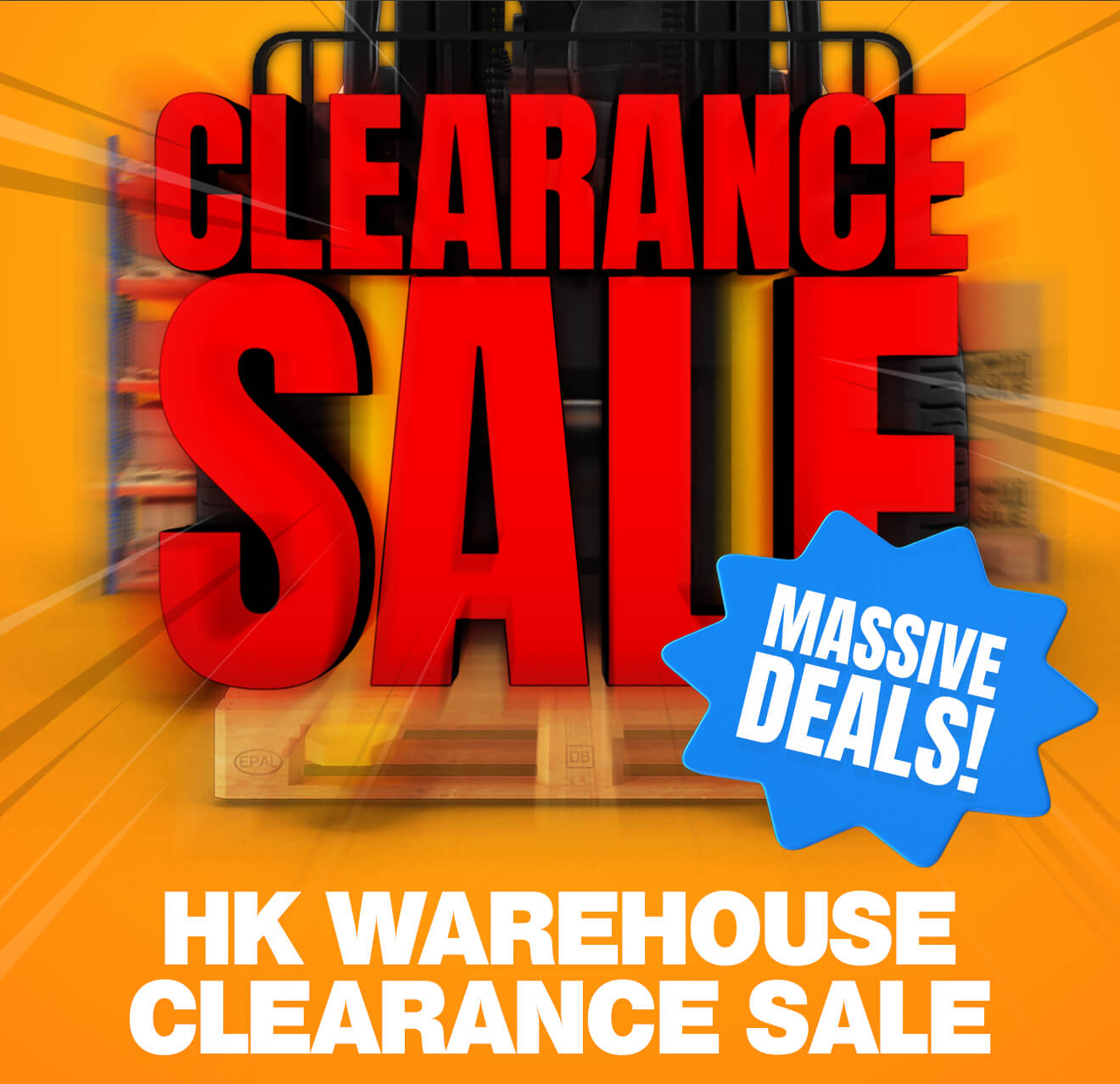 US Warehouse Moving Sale