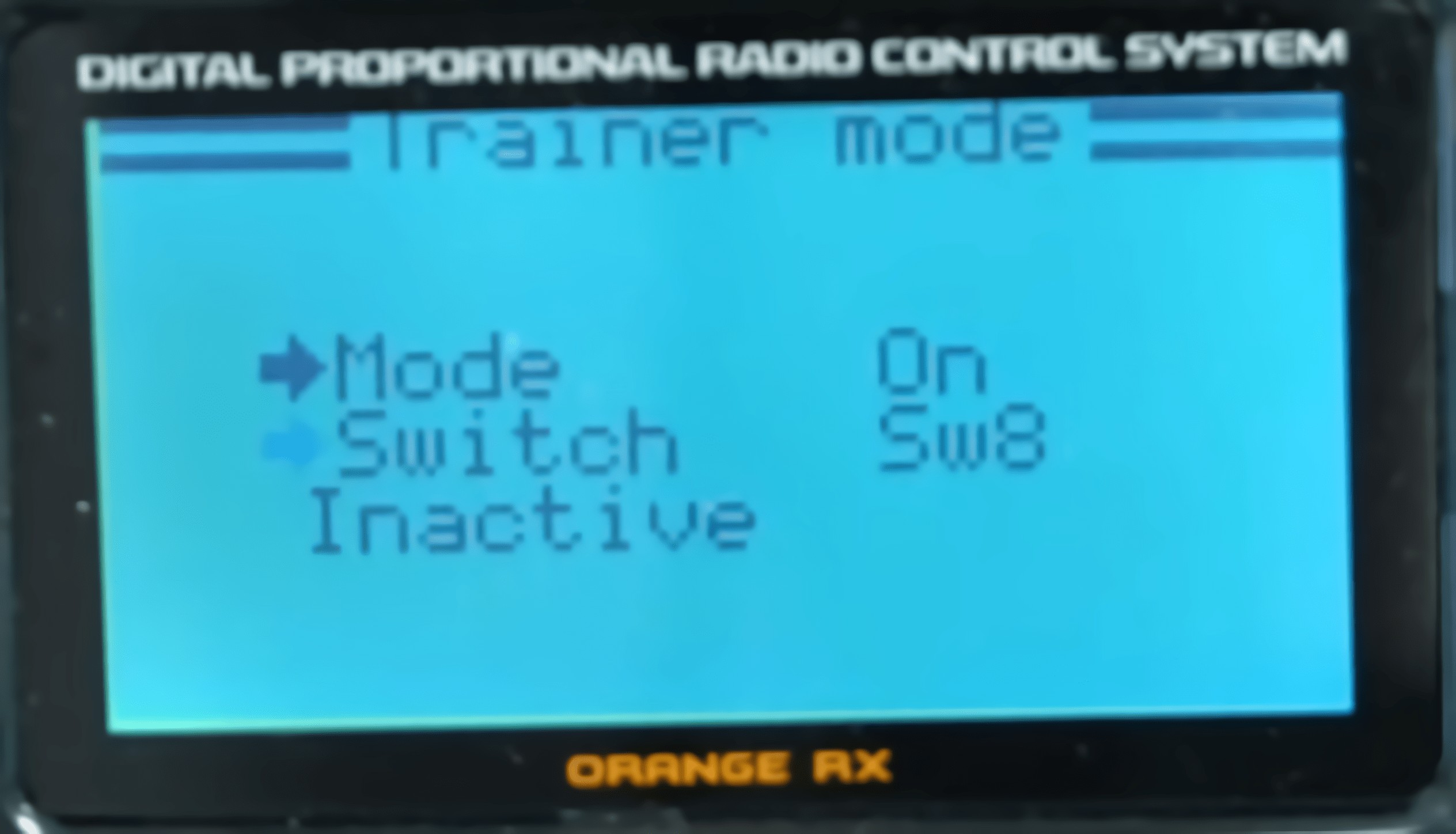 Set the Mode ON. Set the switch you’d like to use to engage the student radio.